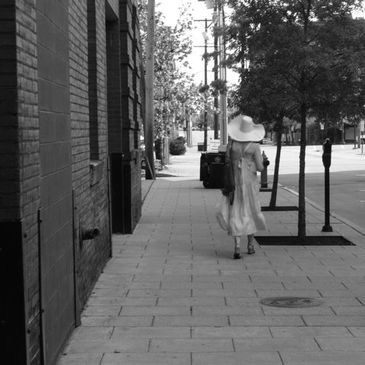 Beverly Lane on Derby Day in downtown Louisville, Kentucky.