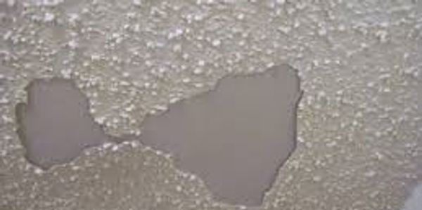 Asbestos popcorn ceilings