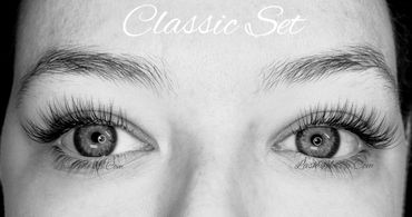 Classic eyelash extensions