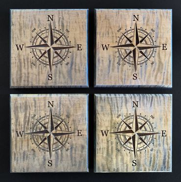 Laser Engraved Wooden Coasters
Set of 4
$22