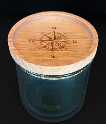 Small Jar with Laser Engraved Lid
$15