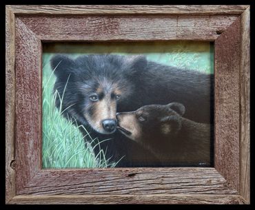 "Gentle Greeting"
Barnwood Framed Giclée Print
(Charcoal/Pastels)
$225