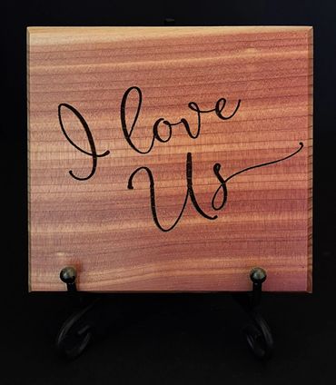 Laser Engraved Sign with Stand
$10