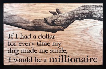 Laser Engraved Wooden Sign
$20