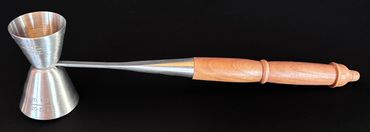 Shotglass Jigger with Woodturned Handle
$10
