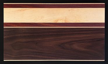 Curly Maple, Walnut, Maple, African Pauduk
15-3/8" x 8-3/4"
$45