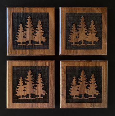 Laser Engraved Wooden Coasters
Set of 4
$22