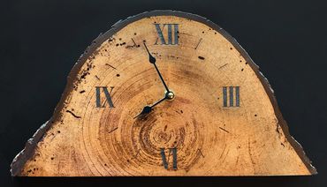 Wood Slab Mantle Clock
14" x 7-1/2" x 1-1/2"
$35