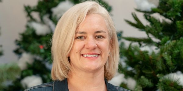 woman smiling for camera