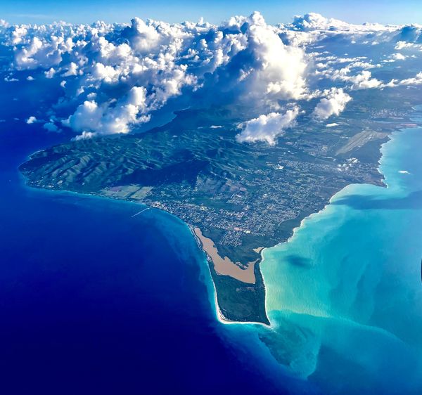 Aerial view of St.Croix from the west end.