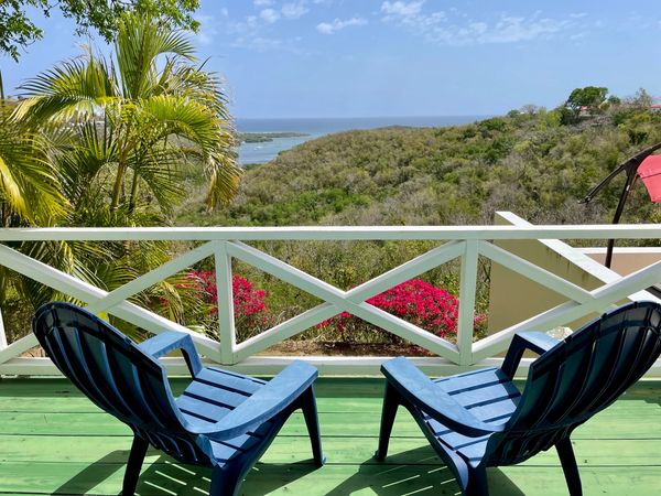 Adirondack Chairs on the balcony overlooking Salt River National Park.