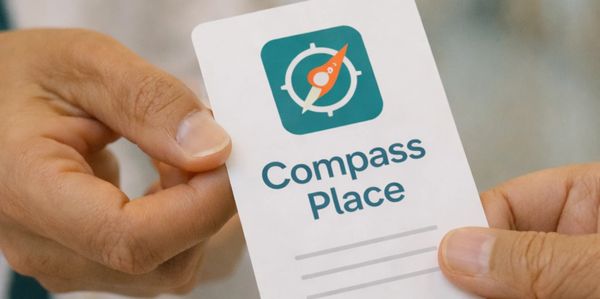 Health care professional sharing how to find help with Compass Place.