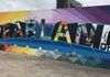 The beautiful PEARLAND mural on 518 in the heart of Pearland.