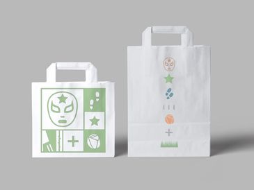 Branded merchandise swag bag graphics