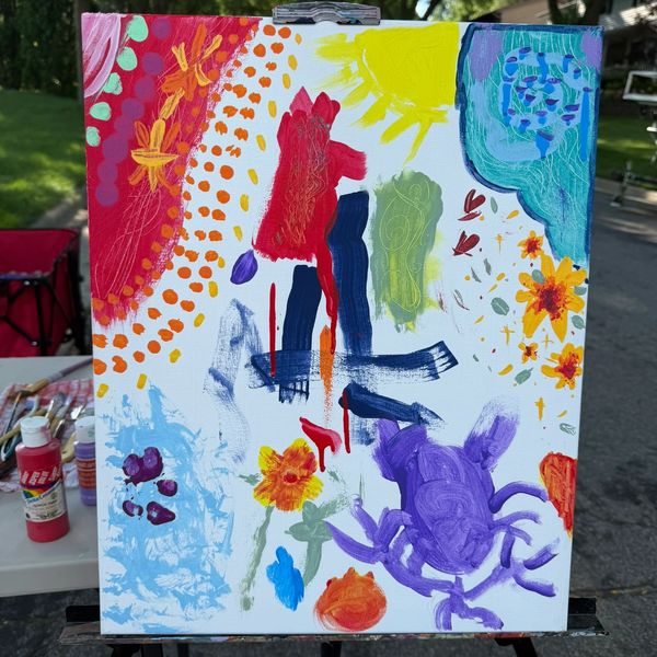 Fun project with color and design added by many little artists