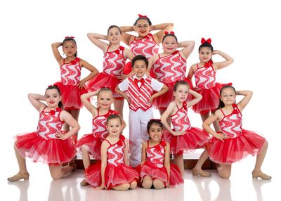 A dancing team perform on the stage