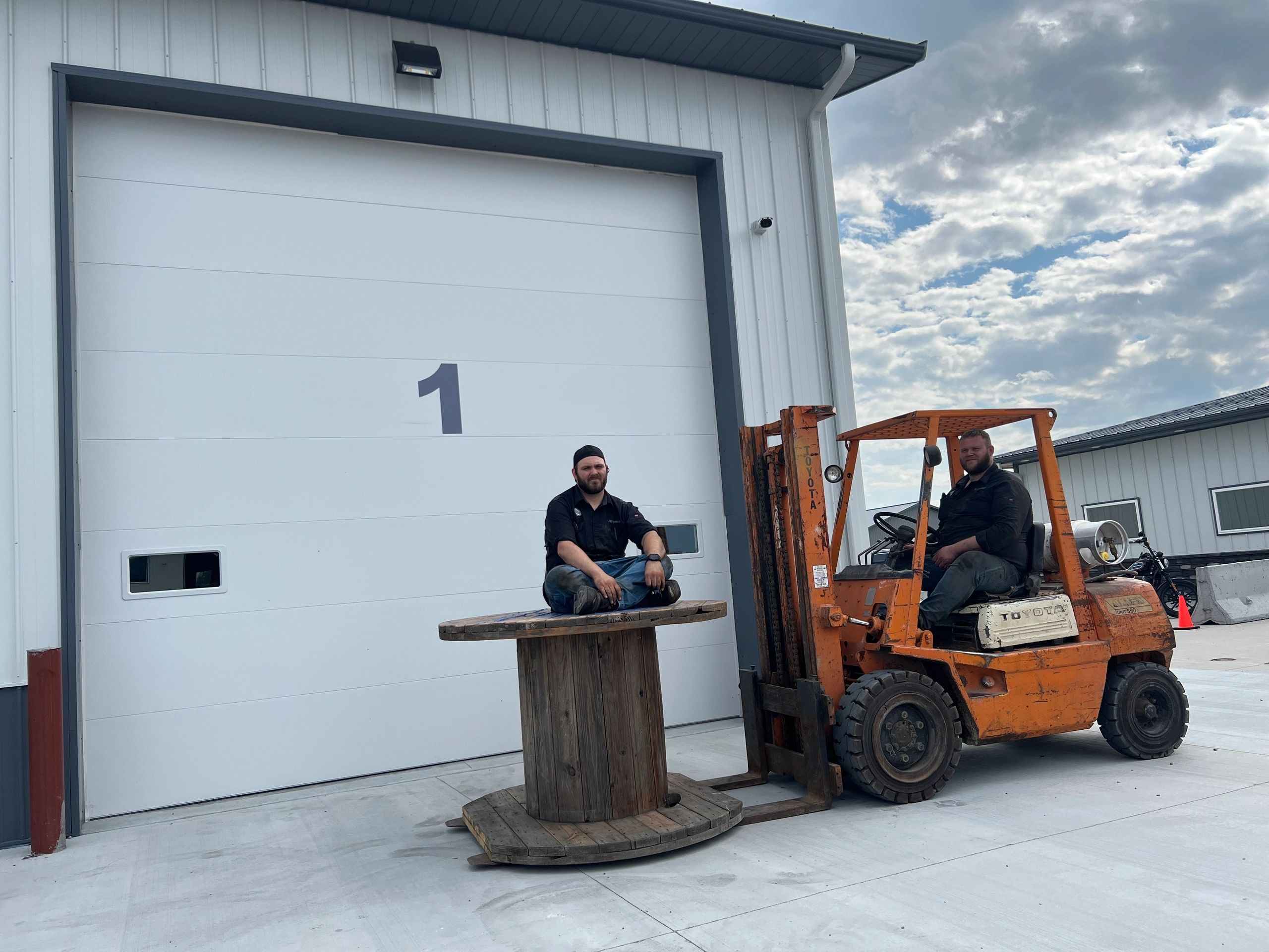 First day in the new repair shop 