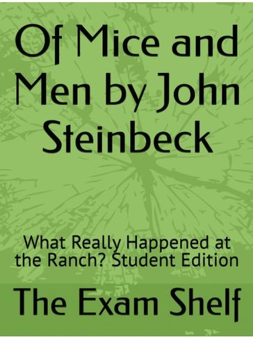 Book cover: Of mice and men study companion by The Exam Shelf.