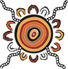 Indigenous Logo colourful dots