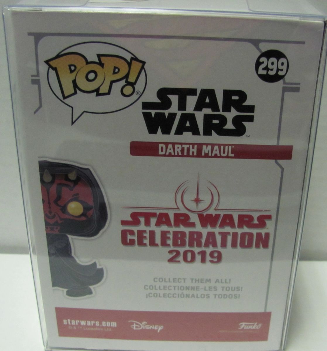 Funko Pop! Horror Pop Vinyl Figure Darth Maul Signed By Ray Park #299  Galactic Con Exclusive