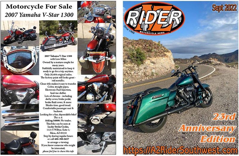 AZ Rider Motorcycle News Organizations, Motorcycle Clubs
