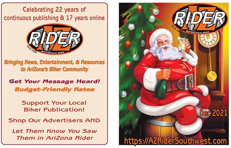 AZ Rider Motorcycle News
December 2021 edition