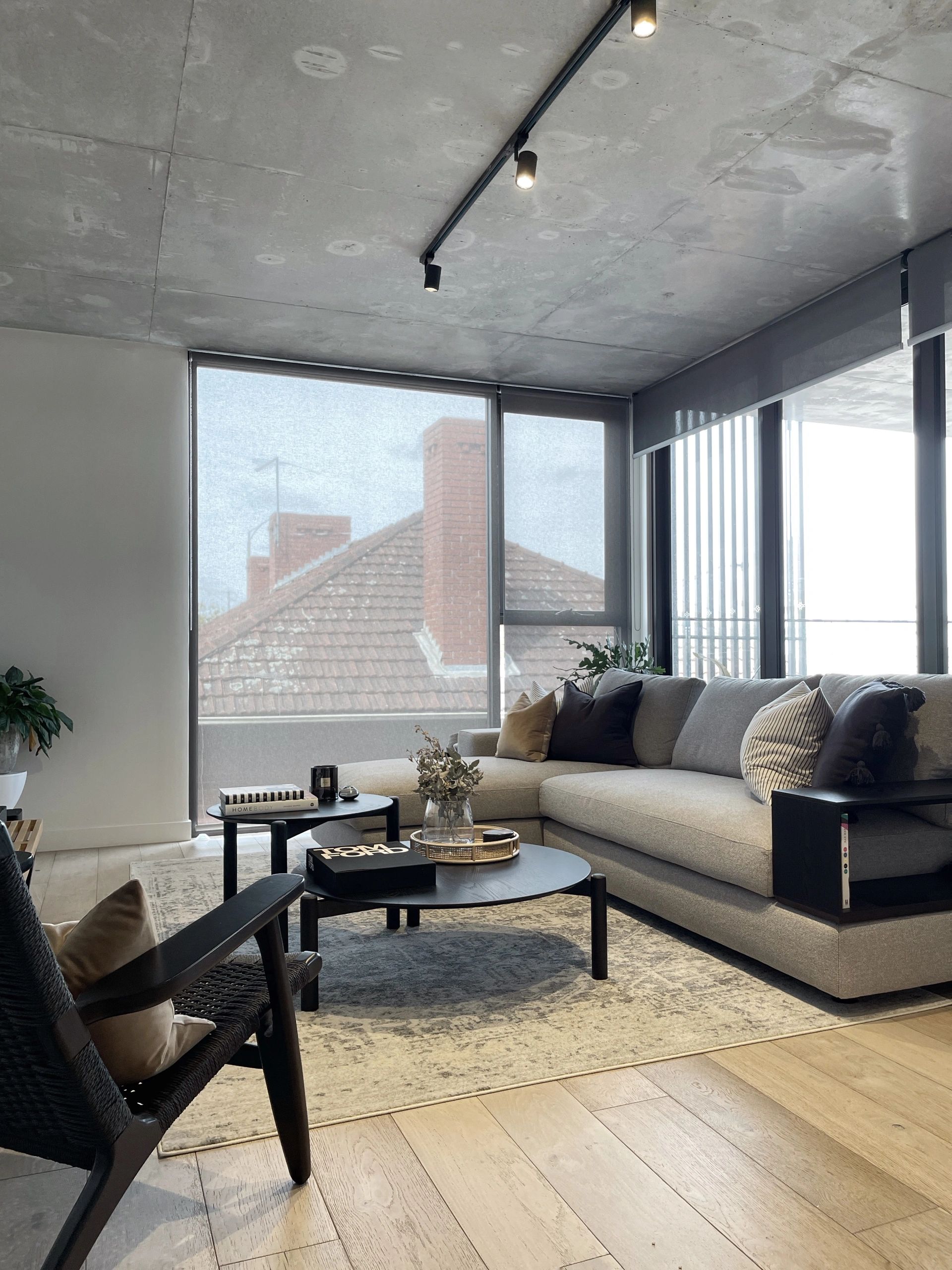 The living room with the incredible Jasper Package 13 from King Living.