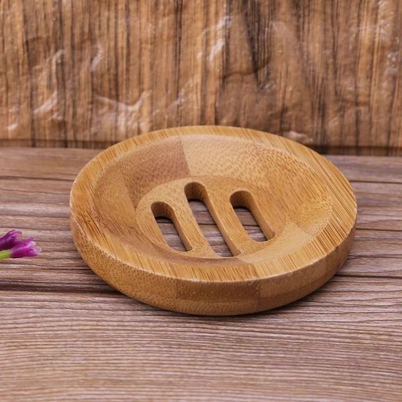 Shower Steamer Holder - Shower Steamer Tray - 100% Bamboo - by Salty Girl Soap Company, Beige