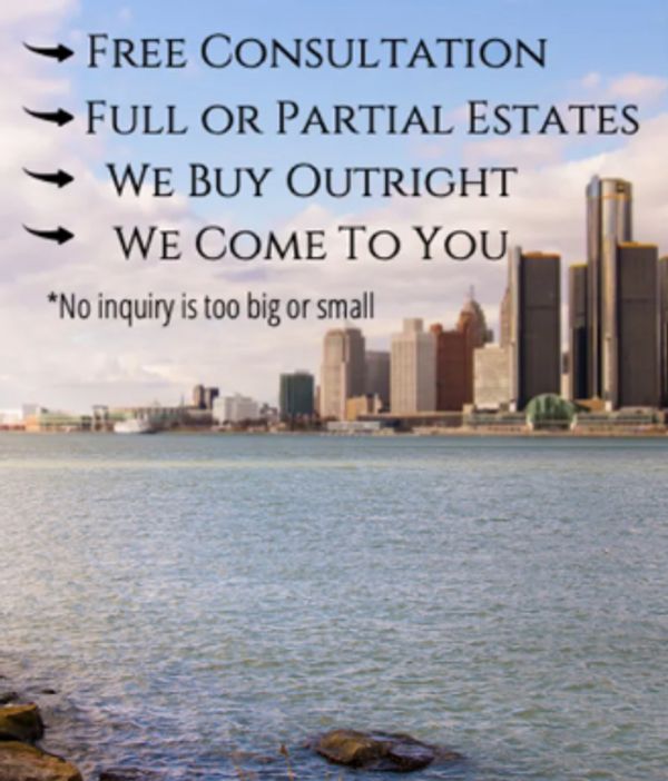 Free Consultations Full partial Estate sales buy outs Clean outs We come to you Detroit MI Antiques