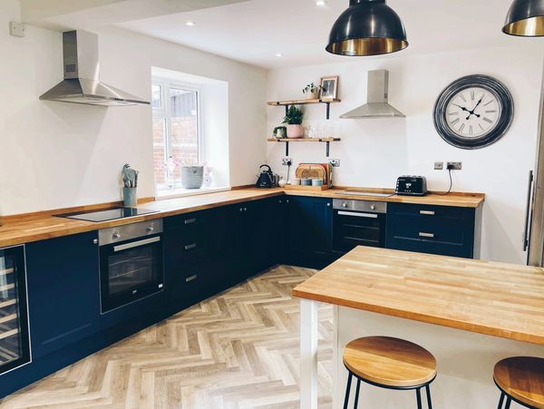 The fully equipped self catering kitchen, provided for the self catering accommodation.