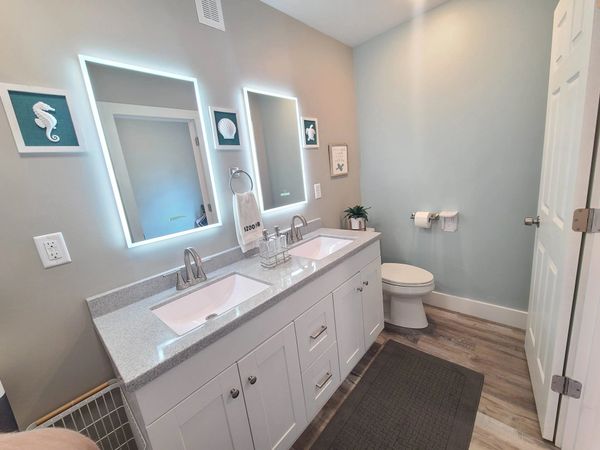 Bathroom with double vanity