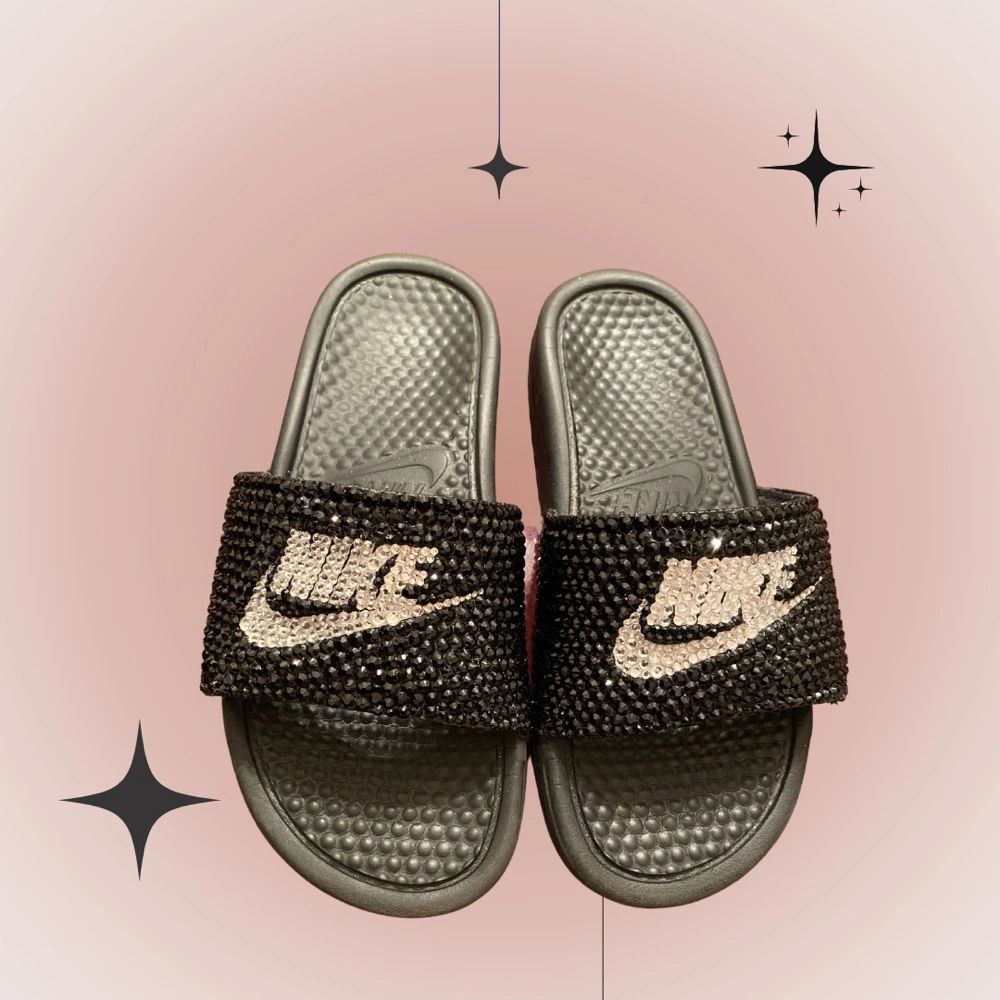 Bling Nike Slides