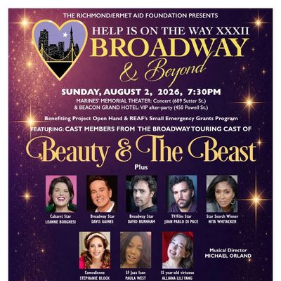 Broadway &amp; Beyond event featuring Beauty &amp; The Beast cast, August 2, 2026.