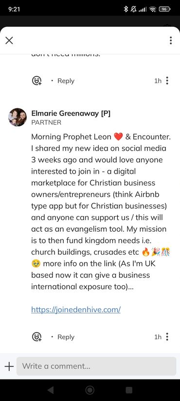 An opportunity, open door to share with Encounter SA through the Partners app  - October 2025