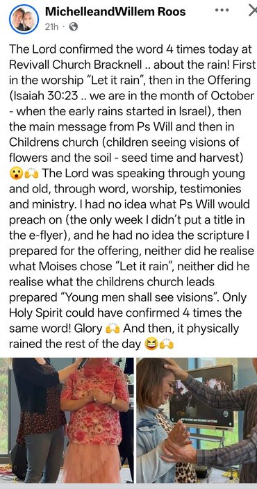 The rain is coming - Revivall Bracknell