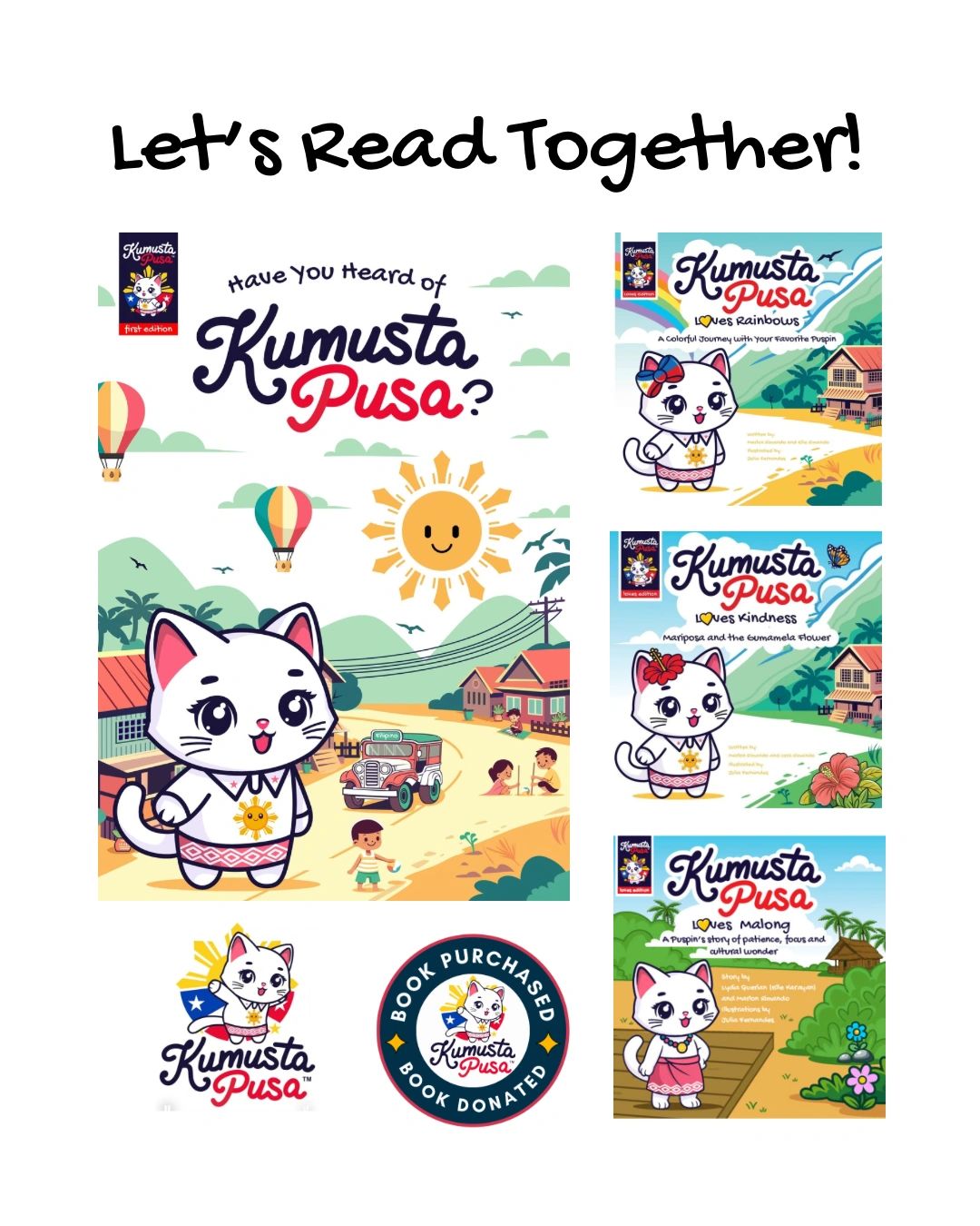 Kumusta Pusa Loves  Book Series.  