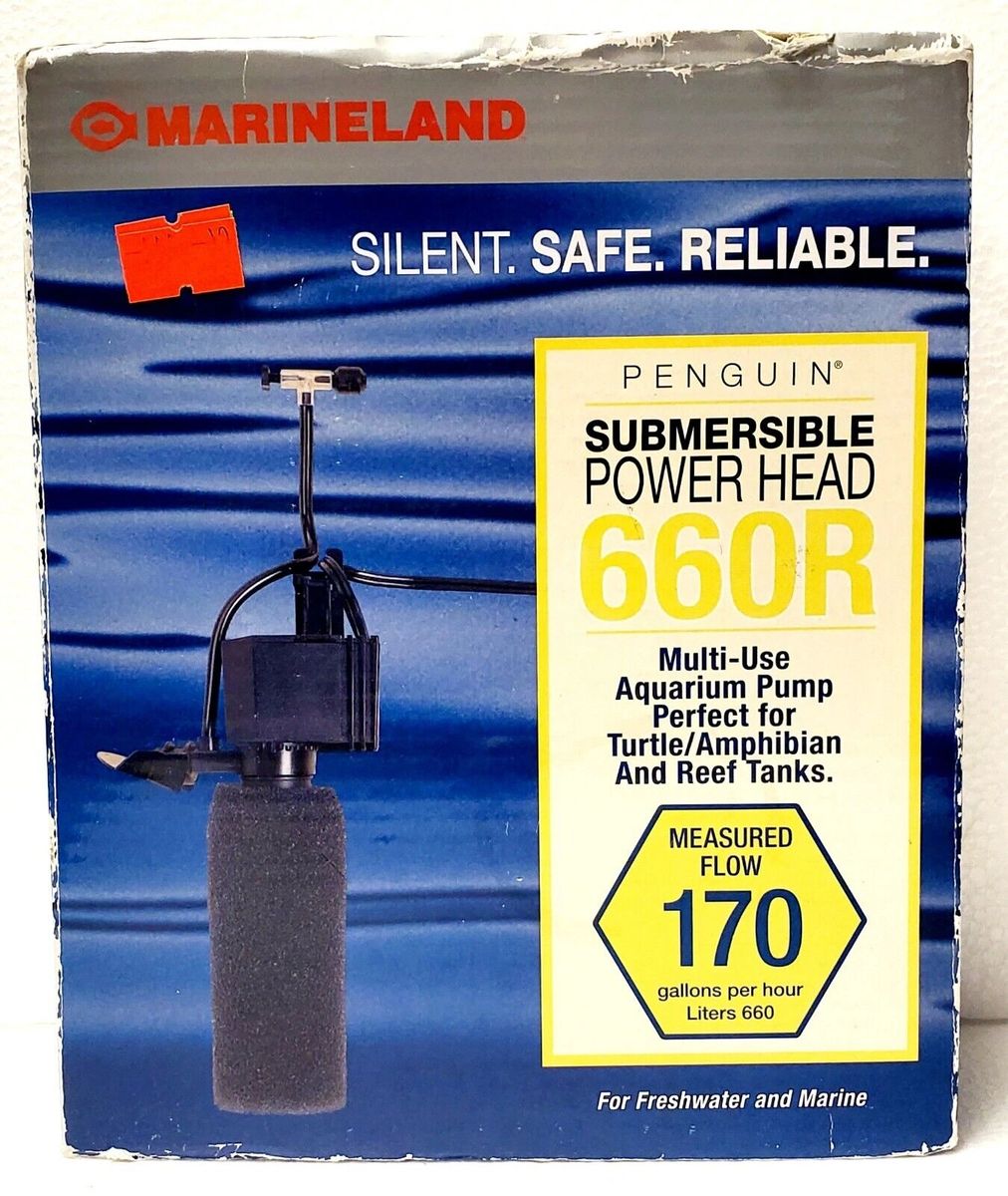 MARINELAND Penguin Submersible Power Head Water Pump 660R Reverse Flow ...