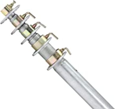 Ground mount used with guy wire anchors.