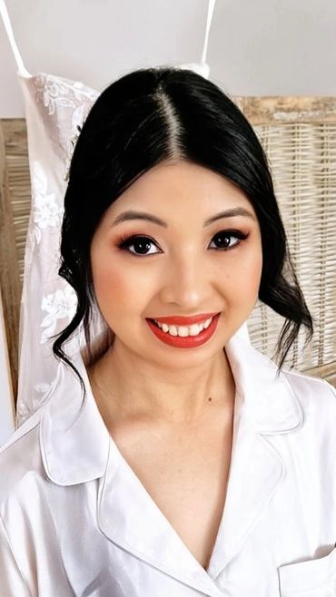 Asian bridal makeup look by Carol Fairfield at GGs Yard Laggan Scotland