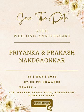 Simple yet aesthetic Anniversary E-Invite for your Special Ones with location tap feature