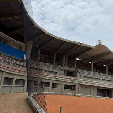 Malla deportiva estadio San Andrés