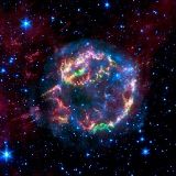 Scattered remains of an exploded star Cassiopeia A
