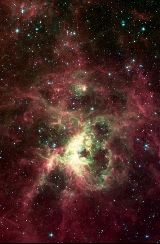 The Tarantula Nebula - details of spidery filaments