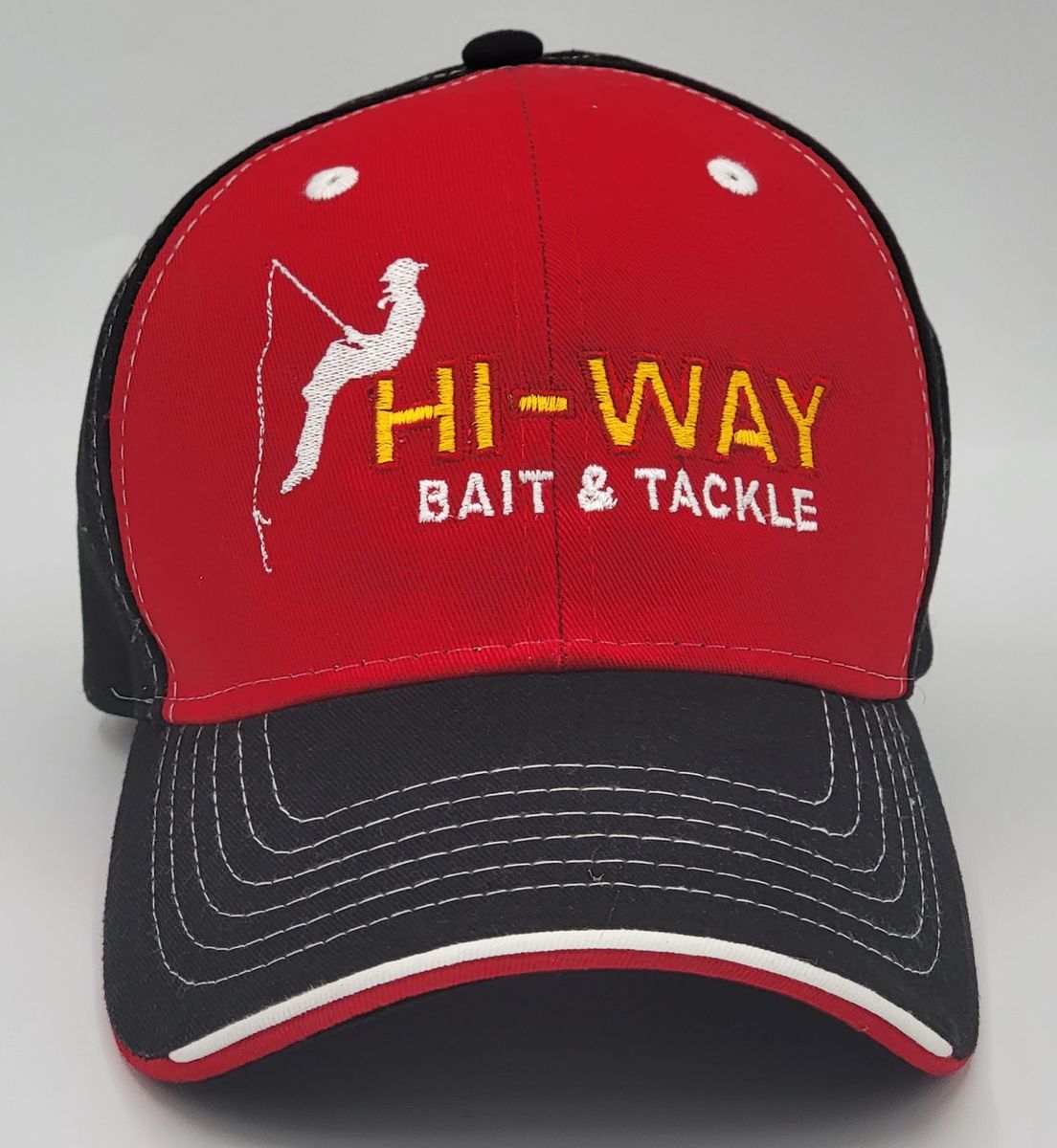 HI-WAY BAIT & TACKLE Black and Red Hat