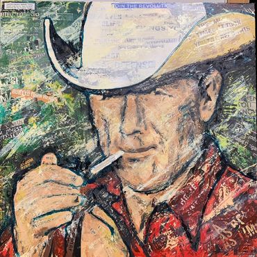 Marlboro Man American Cowboy smoking cigarettes 