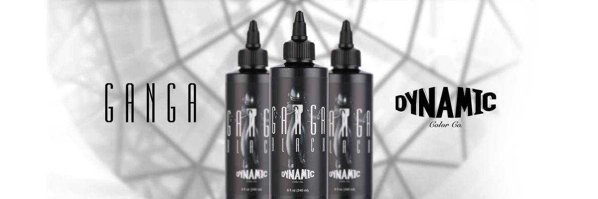 Dynamic Ganga Black  Cool, Matte Black Tattoo Ink – The Needle Parlor