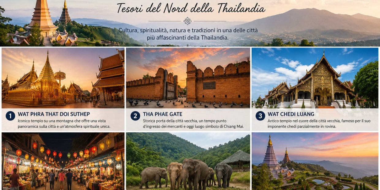 Tesori del Nord della Thailandia: templi, mercati, natura e tradizioni uniche.