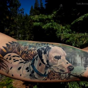 Dalmatian Tattoo Portrait by Todo
