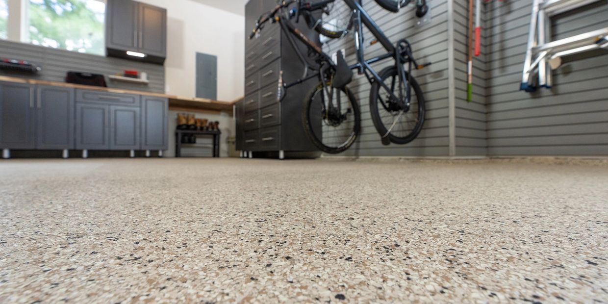 Professional garage floor coating in Clifton Park NY. Durable, long-lasting, and installed in one da