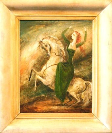 Cedric Flower, Woman on a horse, 1959